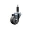 Service Caster 3'' Thermoplastic Rubber Wheel Swivel 1'' Expanding Stem Caster SCC-EX20S314-TPRB-1 - alternate 1